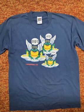 Vintage 90's Single stitch "God's Wise Errrr" t shirt. Budweiser parody